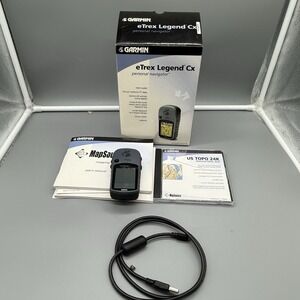GARMIN eTREX Legend CX Personal GPS Navigator 2.6" screen W/ Box And Accessories